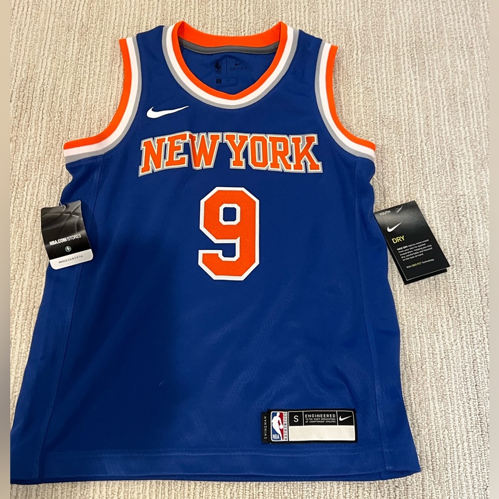 Authentic Swingman Nike New York KNICKS Barrett Basketball Jersey- Youth small